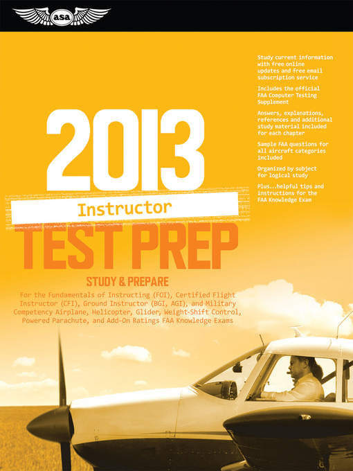 Cover image for Instructor Test Prep 2013